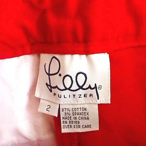 Vintage Lilly Pulitzer  Corduroy Crop Pants - Picture 6 of 6